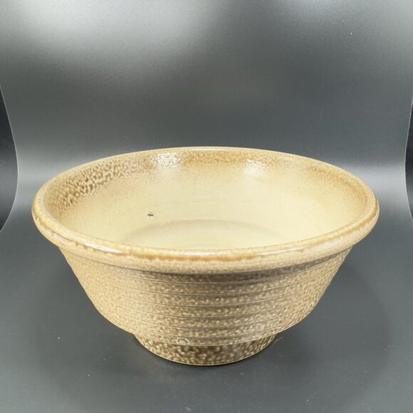 Vintage Vetter W Germany Stoneware Pottery Planter Dish Bowl Container Tan Brown - Picture 16 of 16